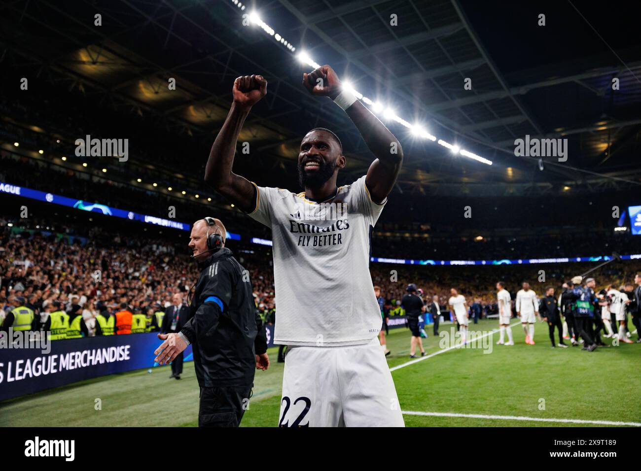 Antonio Rudiger during Champions League 2024 final game between ...
