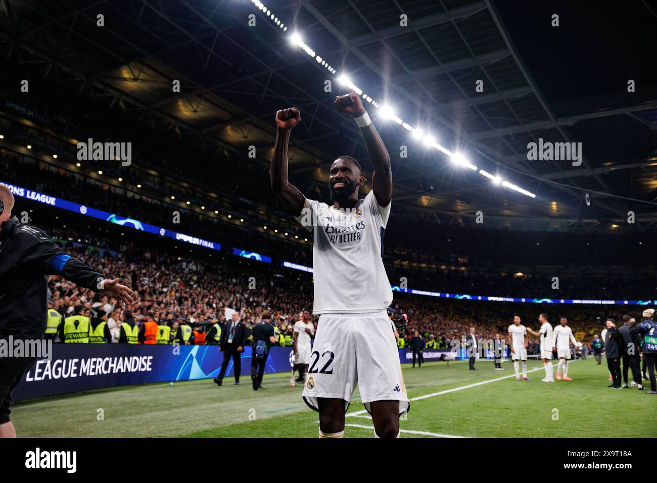 Antonio Rudiger during Champions League 2024 final game between ...