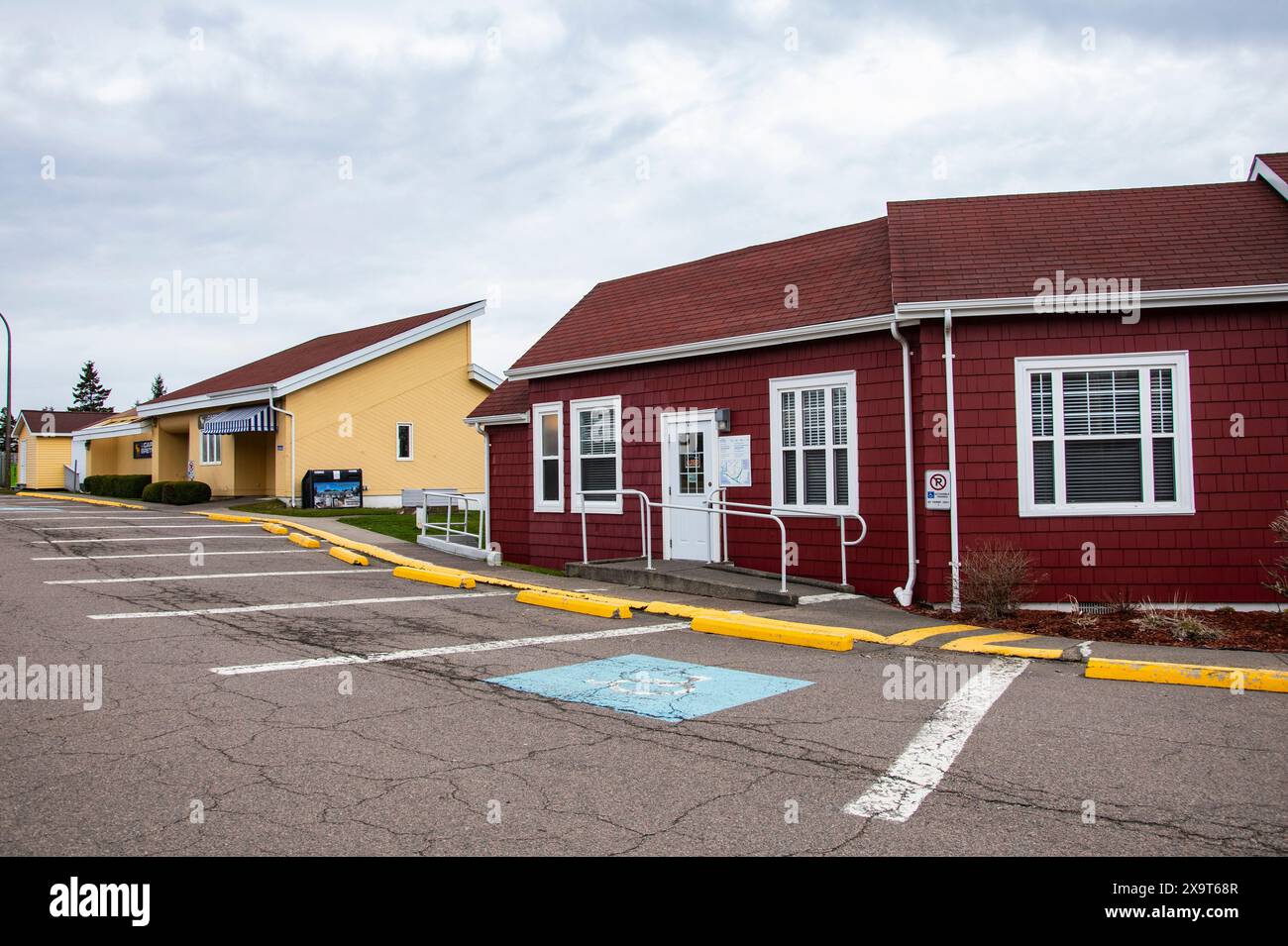 Visitors centre in Port Hastings, Nova Scotia, Canada Stock Photo