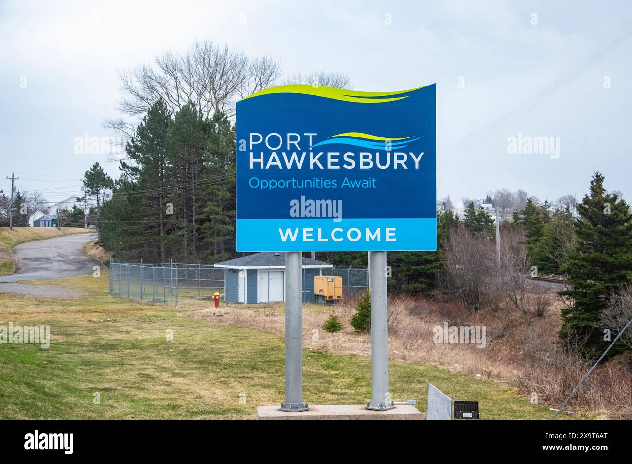 Welcome sign port in hi-res stock photography and images - Alamy