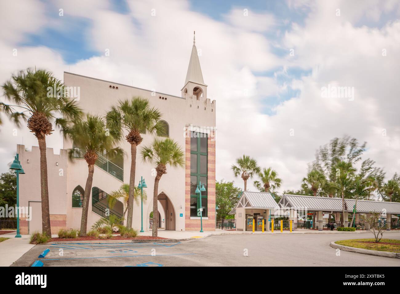 Opa Locka Miami, FL, USA June 1, 2024 Opa Locka Tri Rail Train