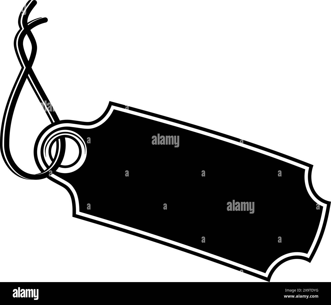 Clothing sale tag or swing ticket label in vector Stock Vector Image & Art Alamy