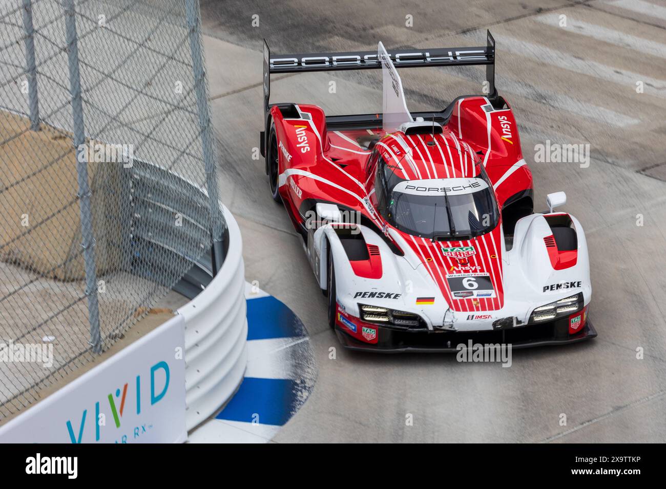 June 1st, 2024: Porsche Penske Motorsport Driver Nick Tandy (6) Drives ...