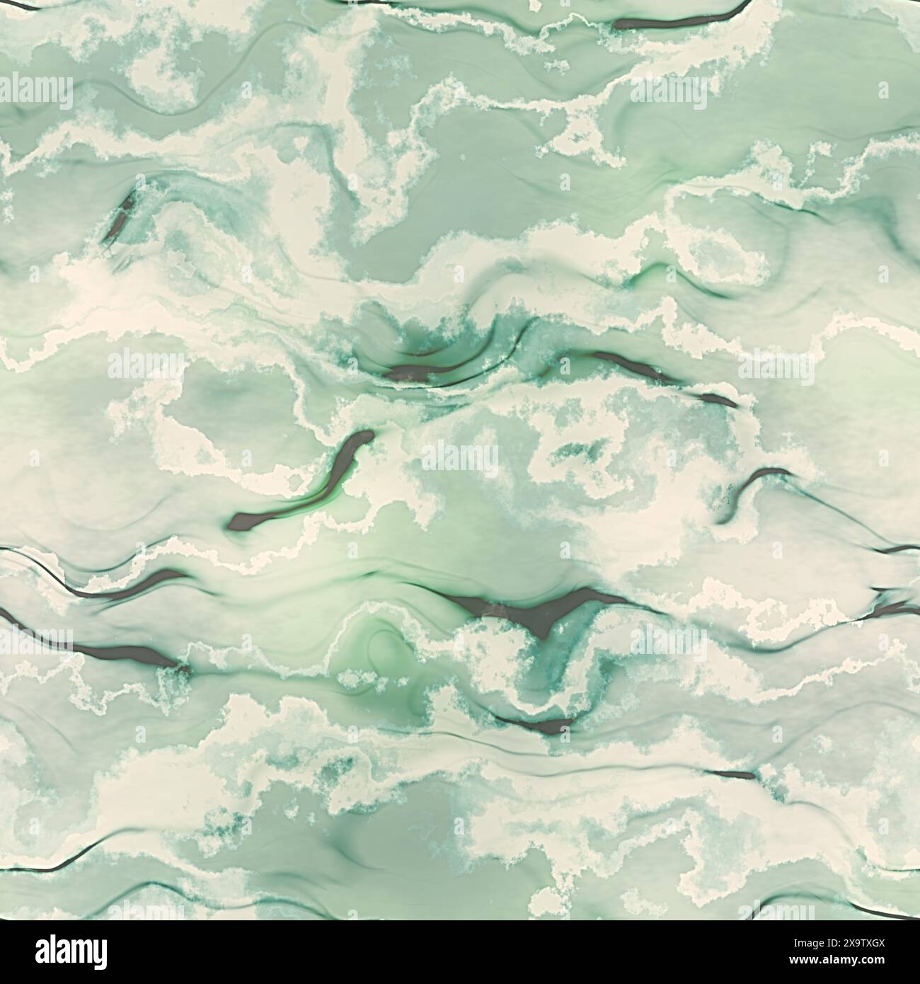 Abstract digitally created marble texture, seamless background. Stock Photo