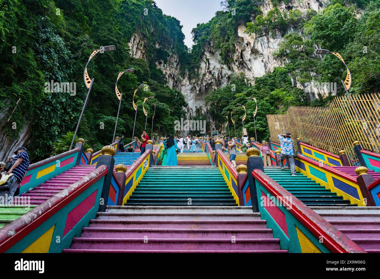 Kuala Lumpur, Malaysia - May 15, 2024 : Color Stairs of Batu Caves ...