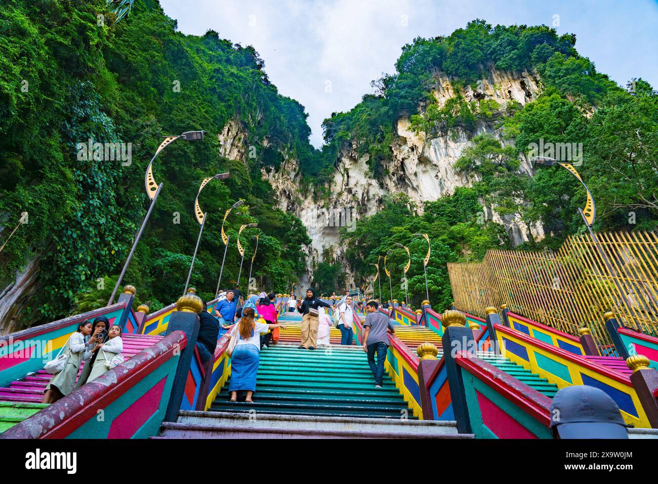 Kuala Lumpur, Malaysia - May 15, 2024 : Color Stairs of Batu Caves ...