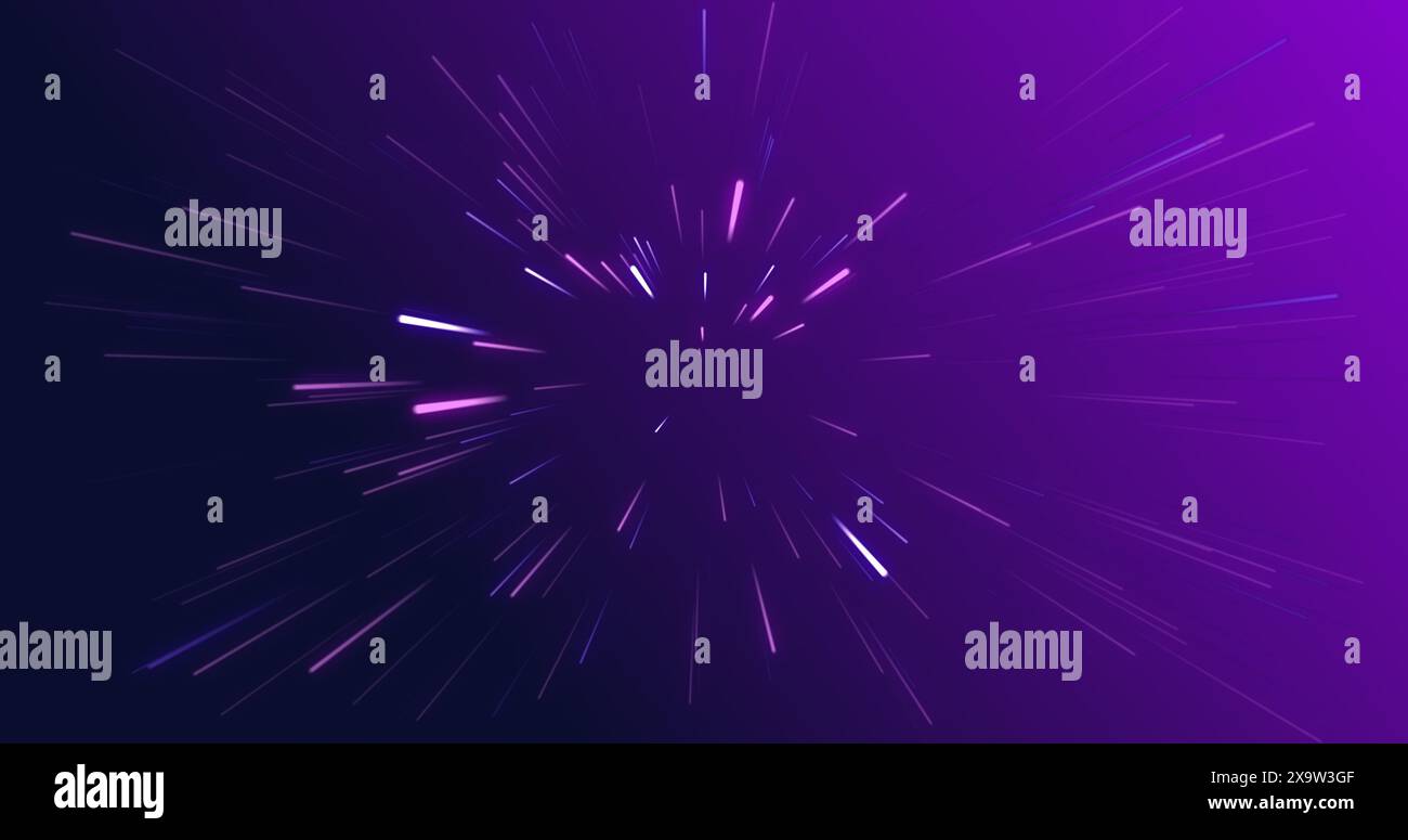 Purple neon streaks motion high hi-res stock photography and images - Alamy