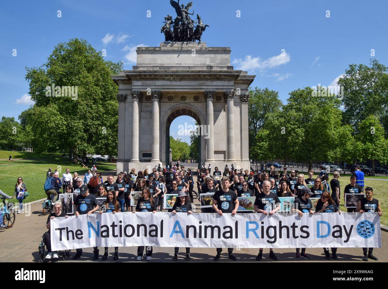 June 2, 2024, London, England, UK: Animal rights actvists gather with ...