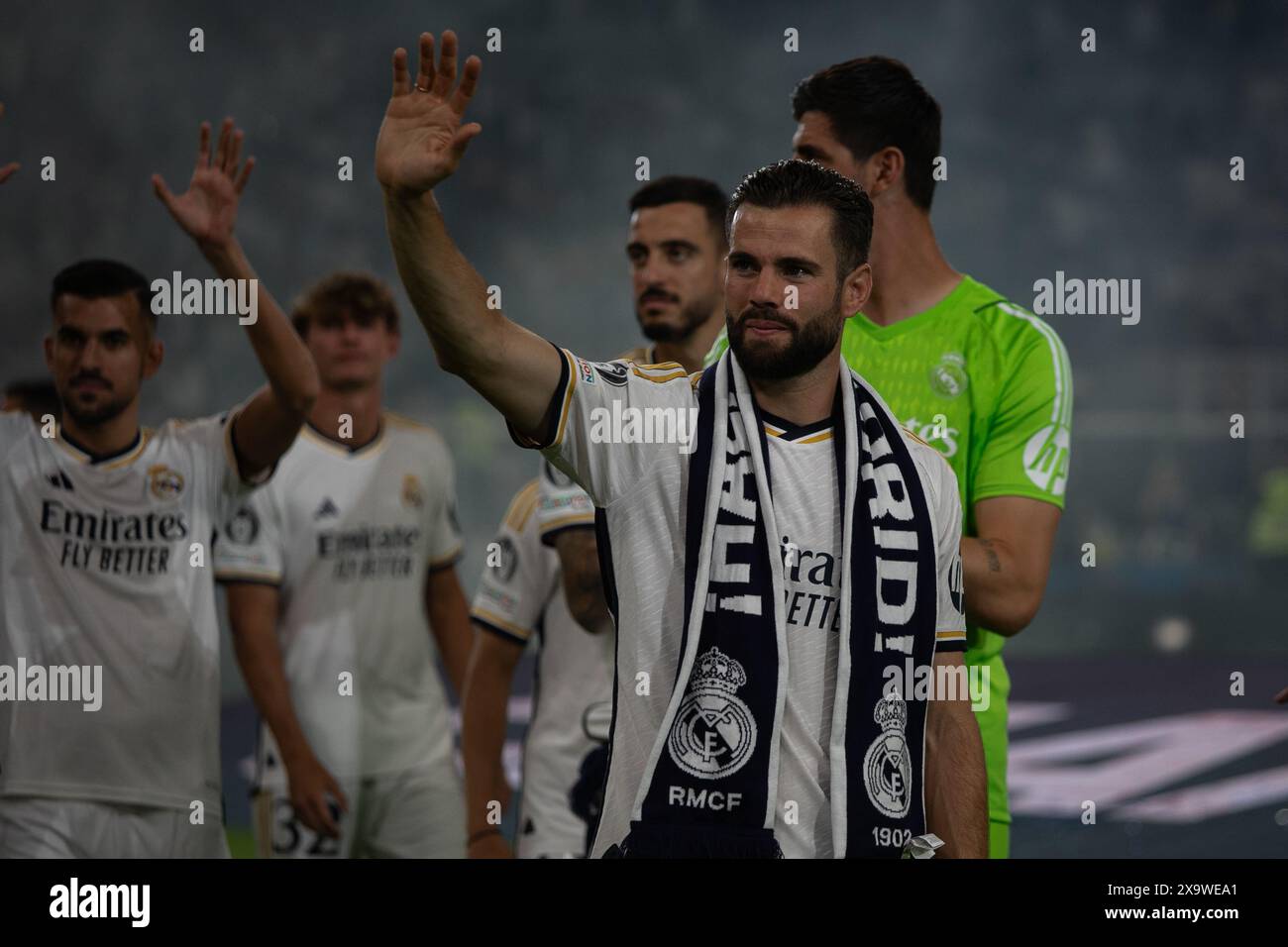 Madrid, Spain. 02nd June, 2024. Nacho, Captain of Real Madrid, walks ...