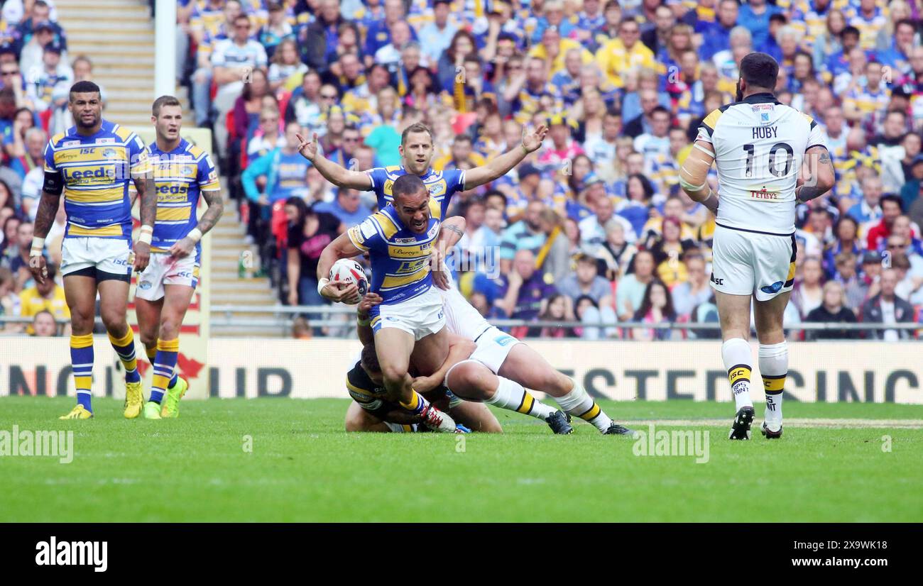 Rugby League Challenge Cup Final Leeds v Castleford. Action picture by ...
