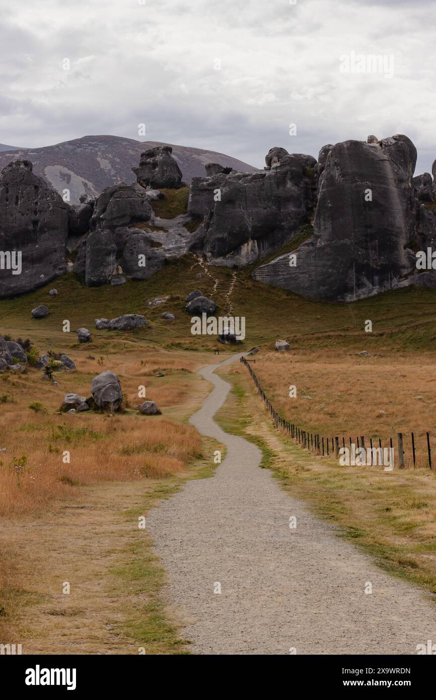 Walk Through Rocks Tour Trail Through Rock Formations Road Castle Hill New Zealand Travel ...