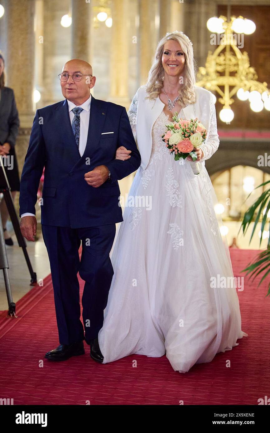 Vienna, Austria. 01st June, 2024. Richard Lugner marries for the 6th ...