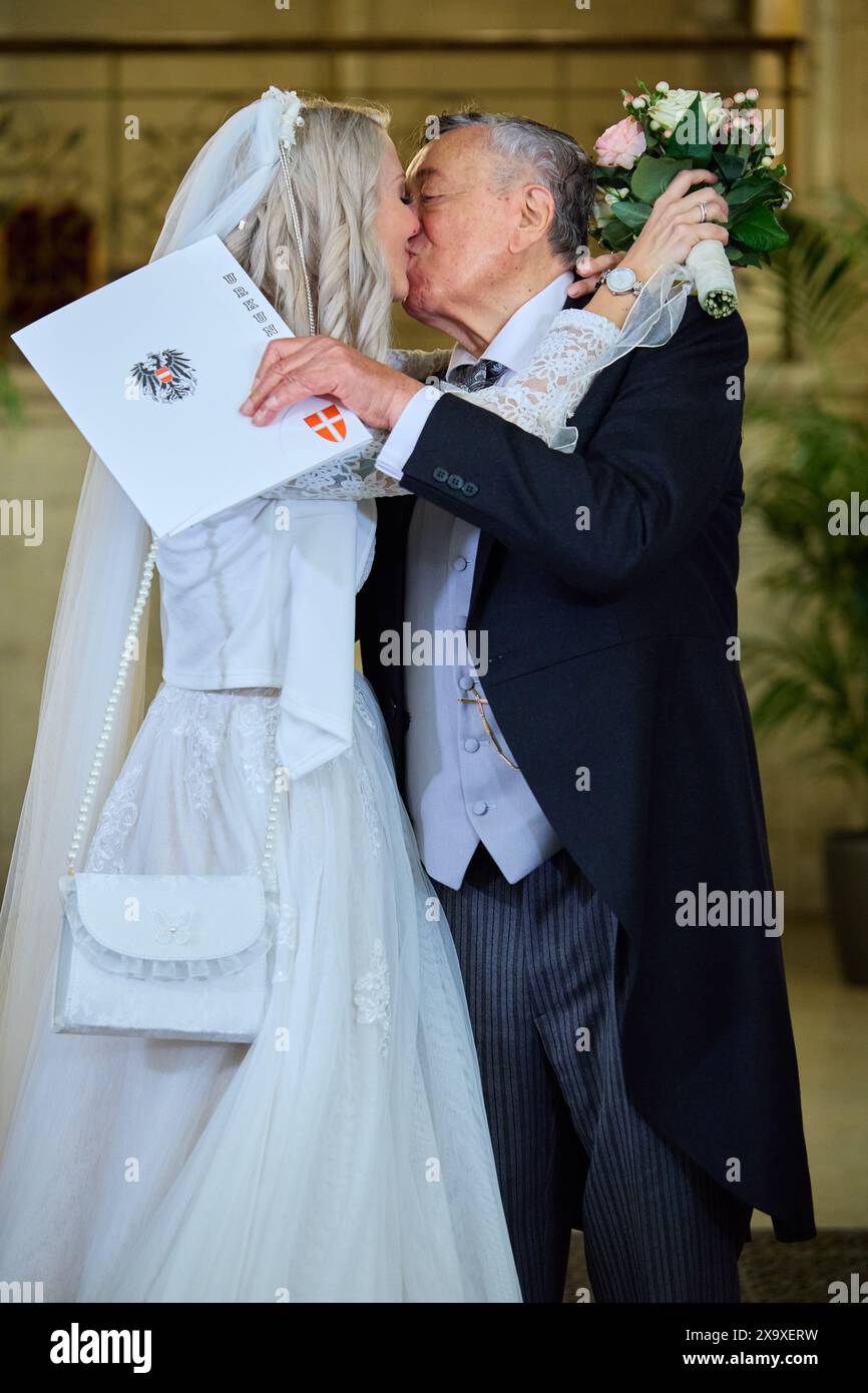 Vienna, Austria. 01st June, 2024. Richard Lugner marries for the 6th ...