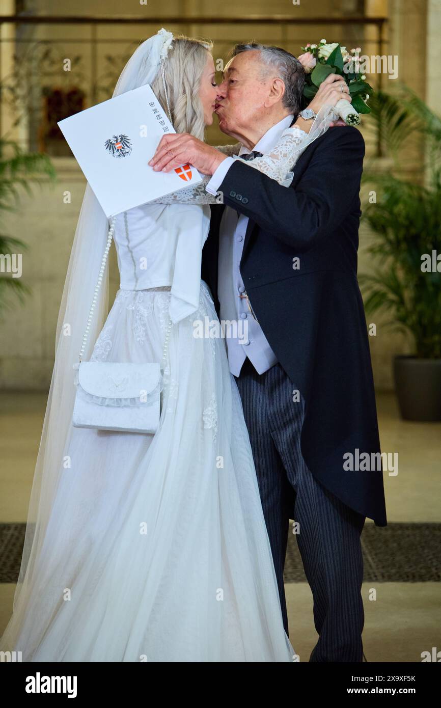 Vienna, Austria. 01st June, 2024. Richard Lugner marries for the 6th ...