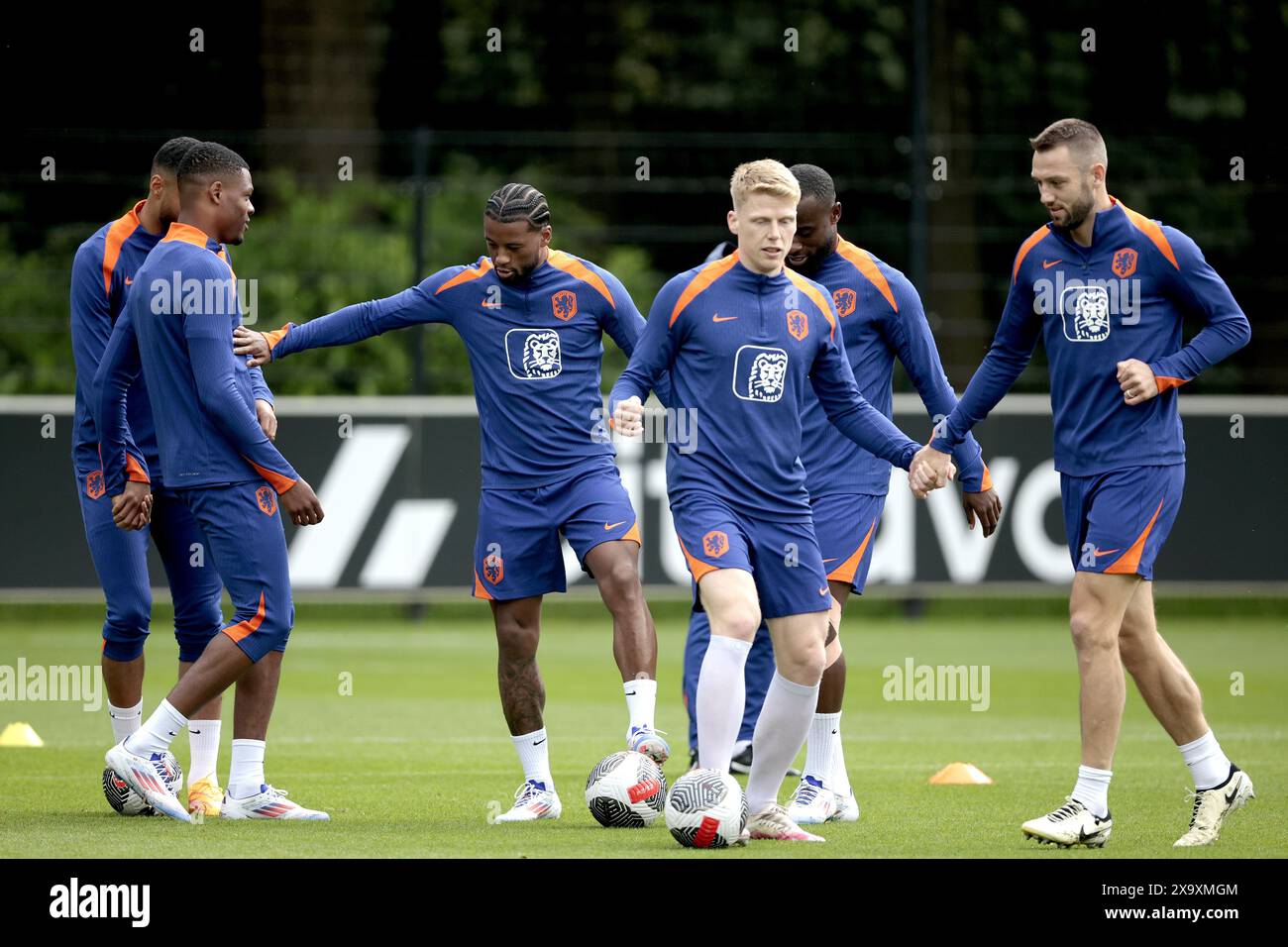 ZEIST - Players of the Dutch national team during a training session at
