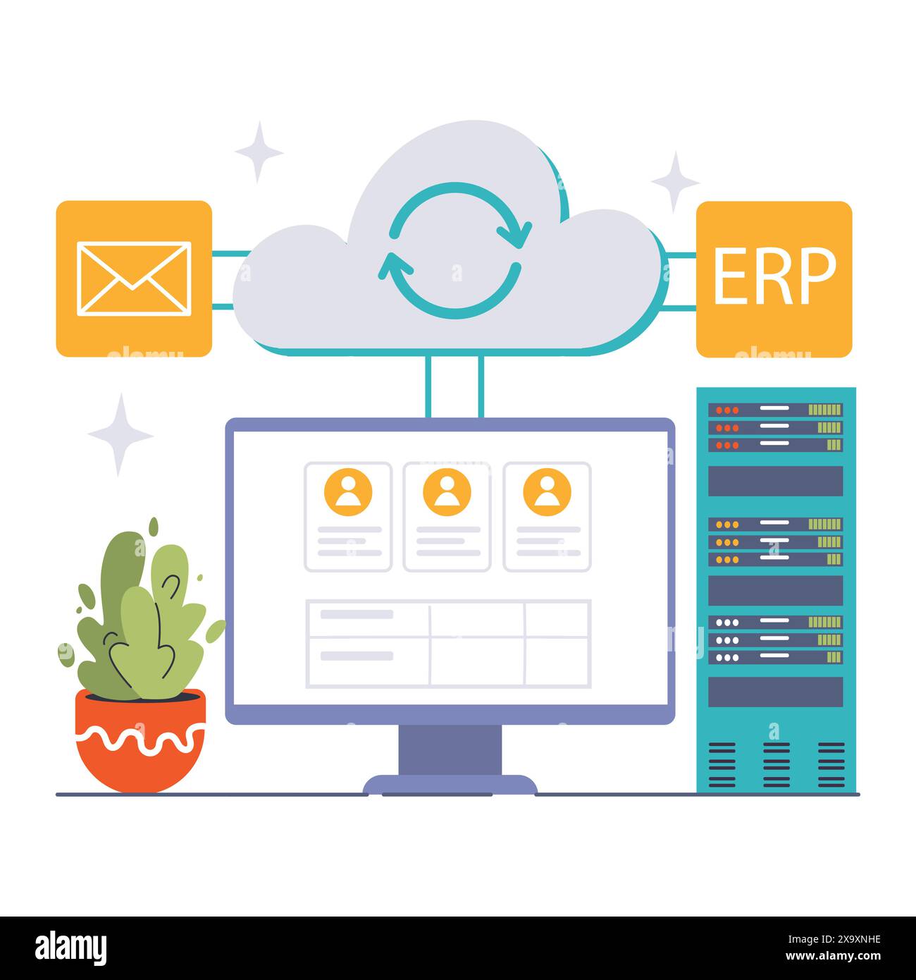 Integration Platform As A Service Ipaas Concept Visual Showcasing Integration Platform As A Service Ipaas Concept Visual Showcasing