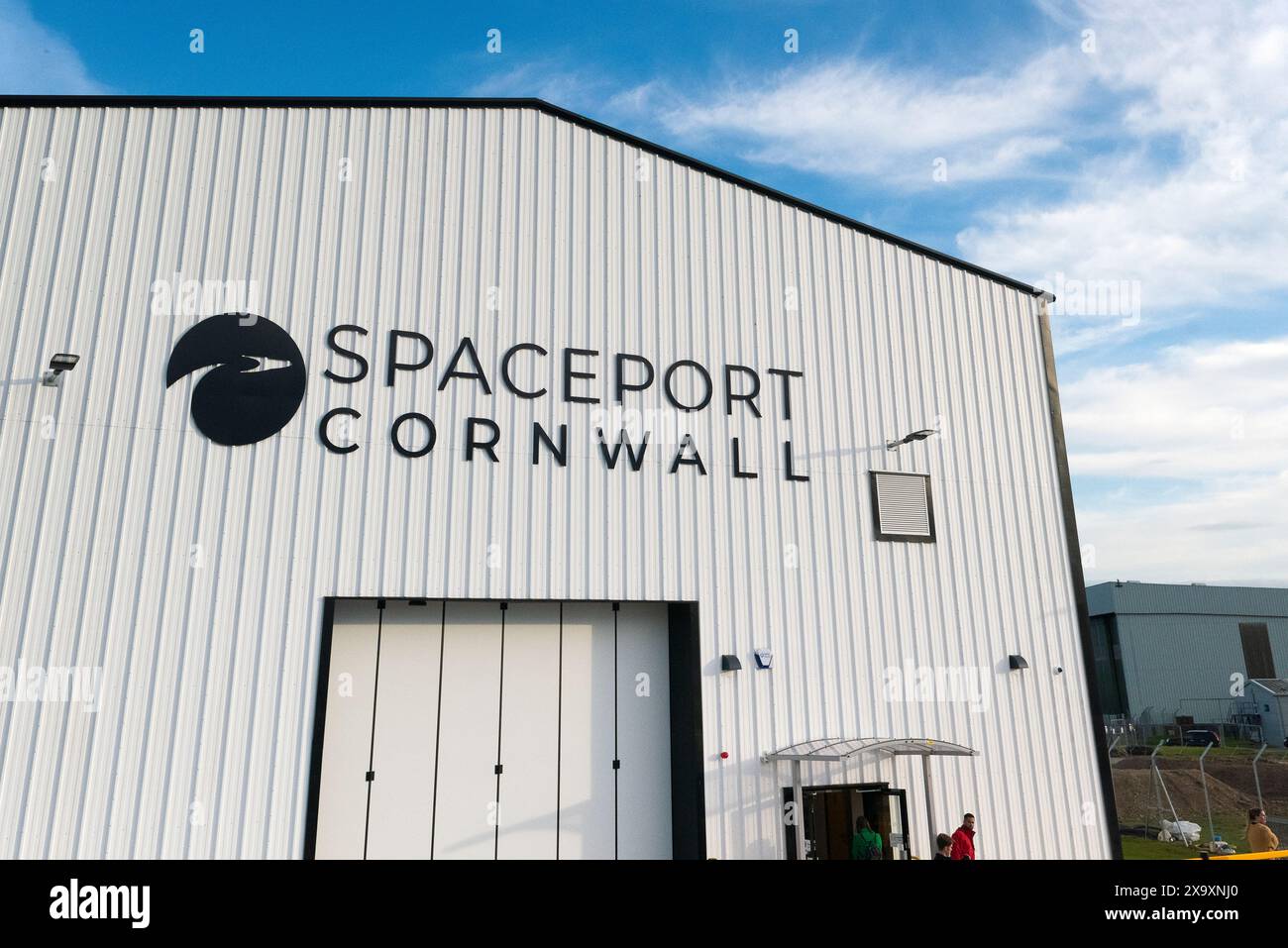 The Spaceport Cornwall Space Systems Integration Facility based in Newquay in Cornwall. Stock Photo
