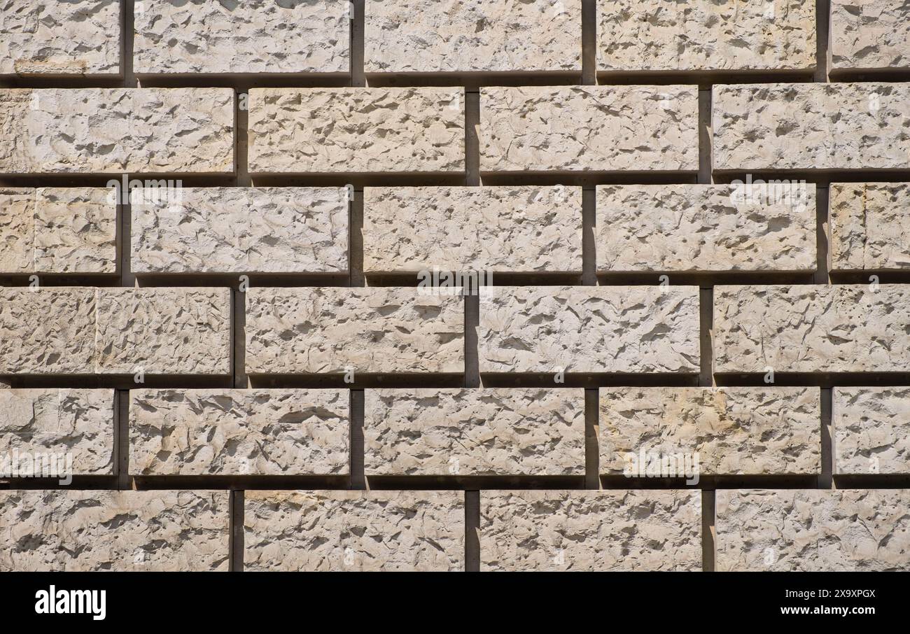 Old stone wall background, brick pattern Stock Photo