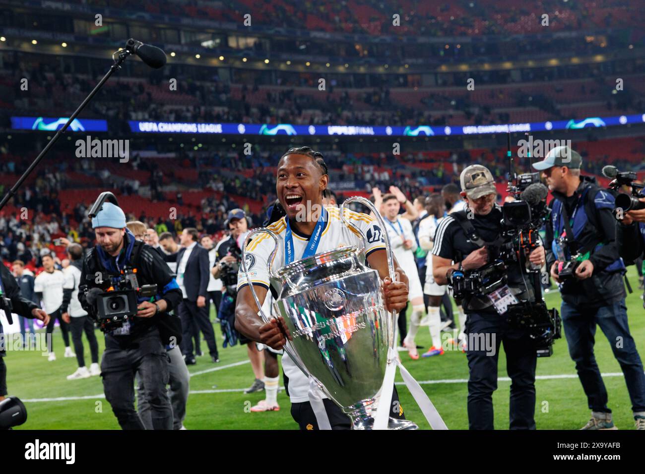 David Alaba during Champions League 2024 final game between Borussia ...