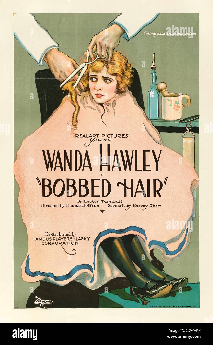 Old film poster - Wanda Hawley in Bobbed Hair (Paramount, 1922 Stock ...