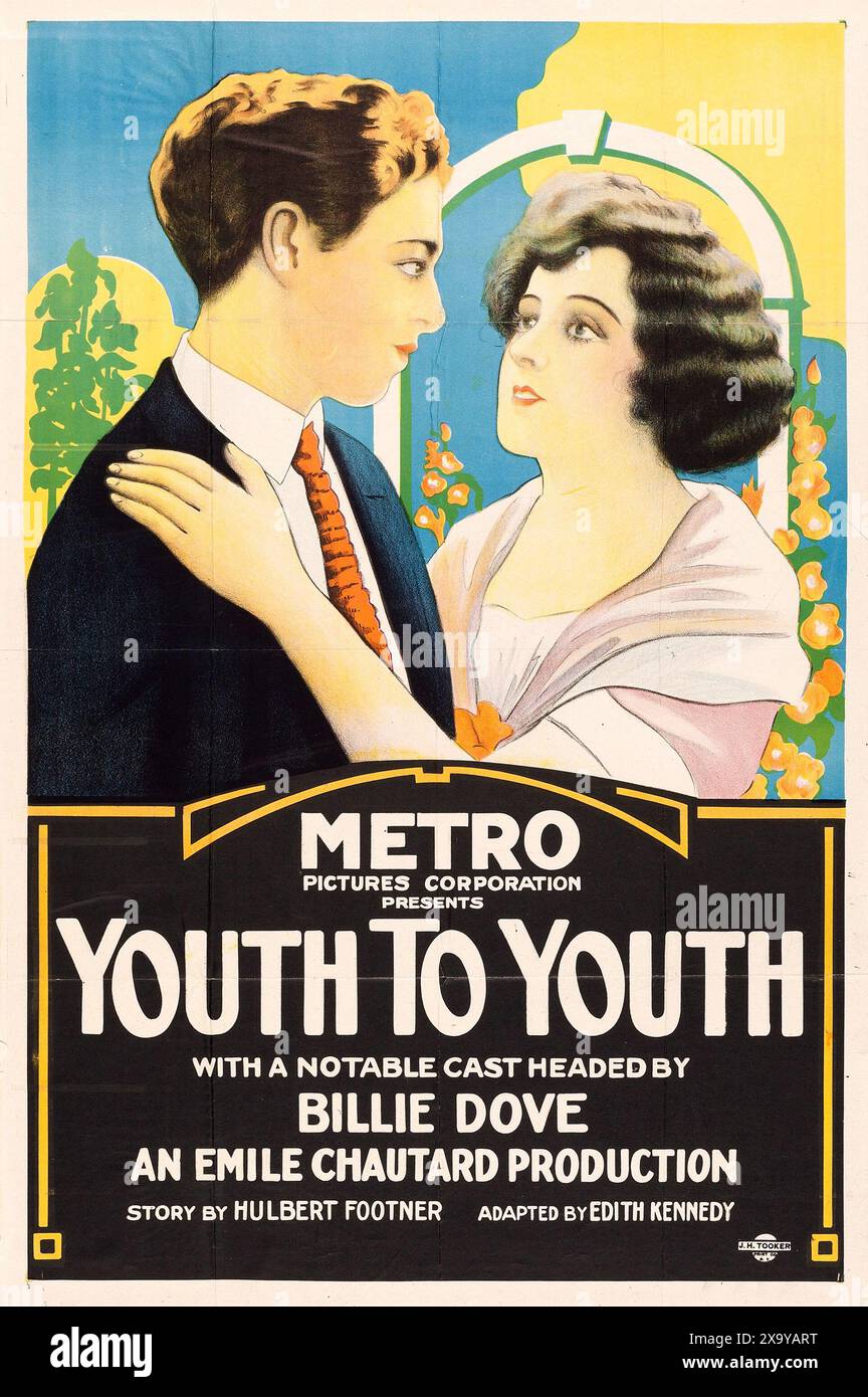 Old film poster - Youth to Youth (Metro, 1922) Billie Dove - An Emile ...