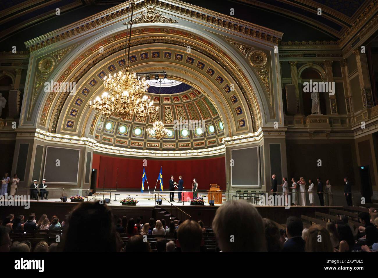 Graduation ceremony at Uppsala University, Uppsala, Sweden, during Saturday. Stock Photo