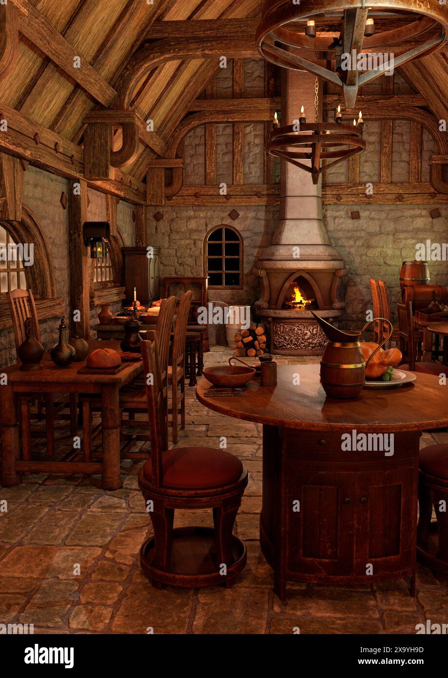 Medieval Tavern Interior Design
