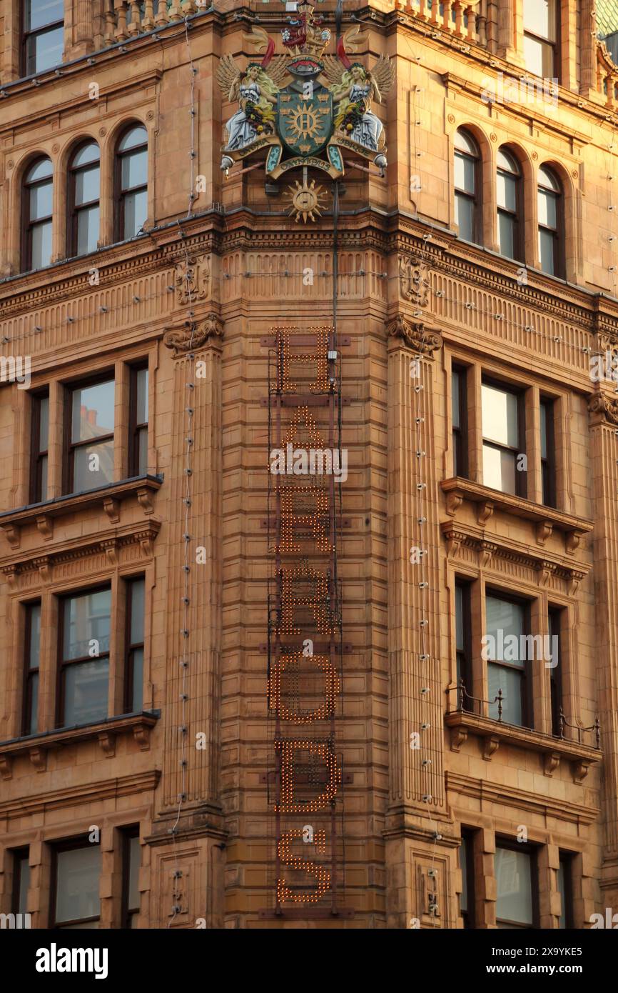 South Kensington Harrods building in London Stock Photo