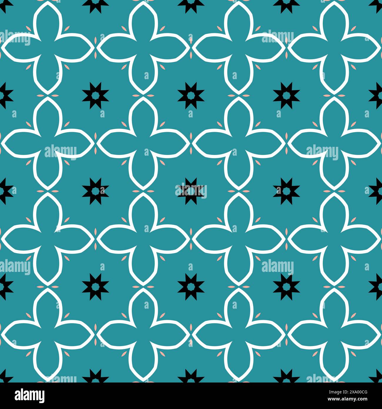 Turquoise Pattern Stars Chic pattern hi-res stock photography and images - Alamy