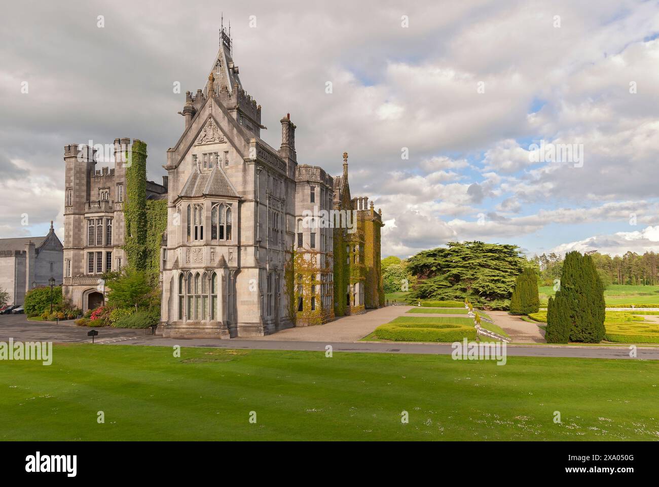 Ireland, County Limerick, Adare, Adare Manor Hotel Stock Photo - Alamy