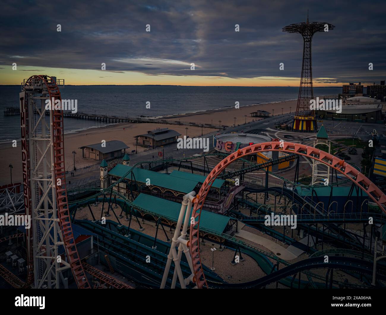 Coney island new york aerial hi-res stock photography and images - Alamy