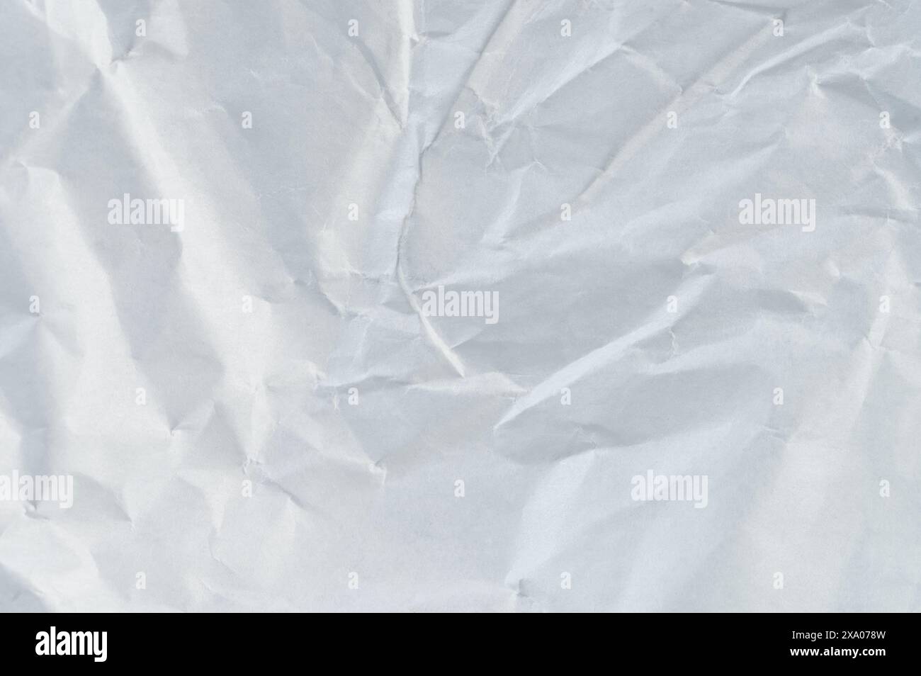 Wrinled white paper background macro close up view Stock Photo