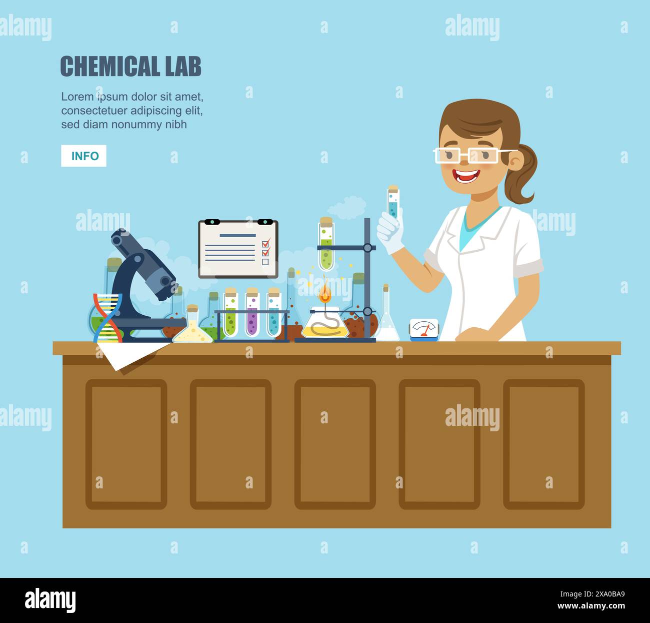 Lab Making Lab making Stock Vector Images - Alamy