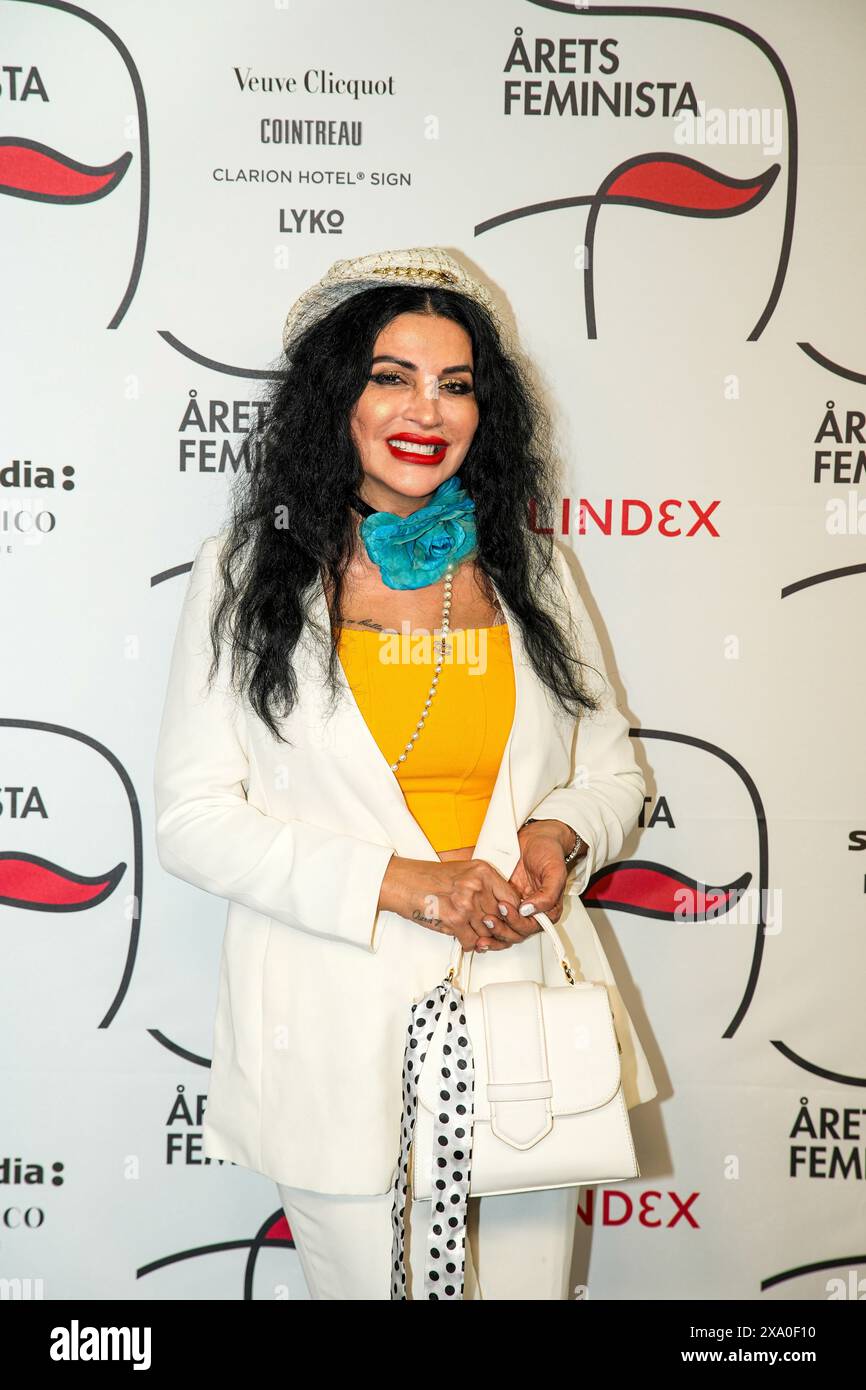 Stockholm, Årets Feminista 2024, Sweden, 06 3 2024, Red carpet for of