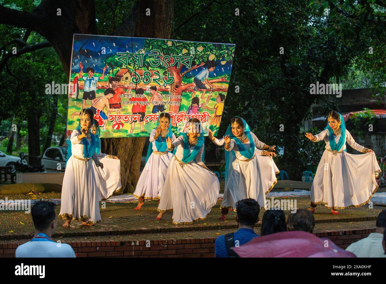 Dancers perform at ‘Barsha Utsab 1426’, a Bengali festival to