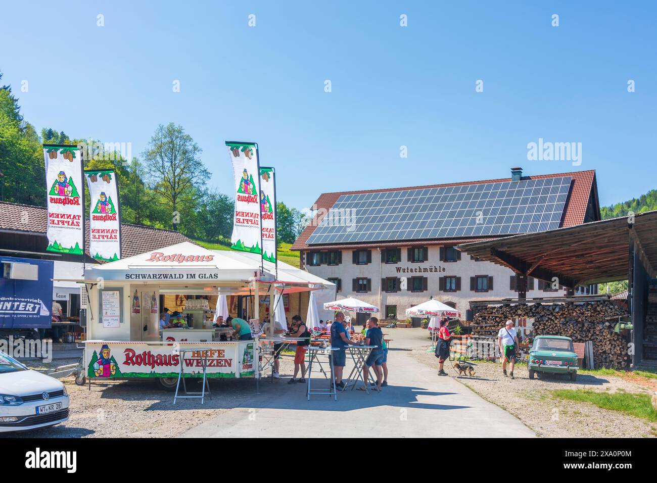 Wutach: Wutachmühle snack kiosk in Schwarzwald, Black Forest, Baden-Württemberg, Germany Stock Photo