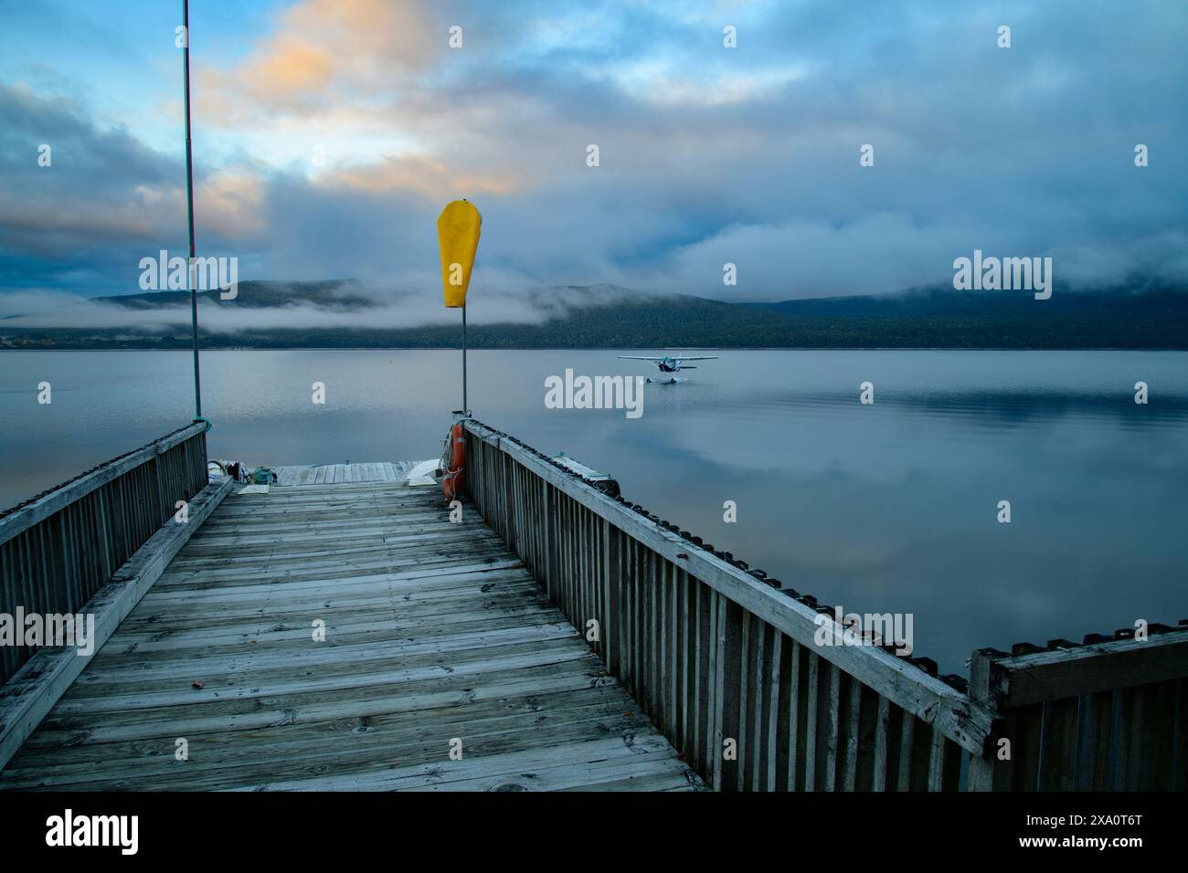 New Zealand, South Island, Southland, Southern alps, Te Anau, Lake Te Anau Stock Photo