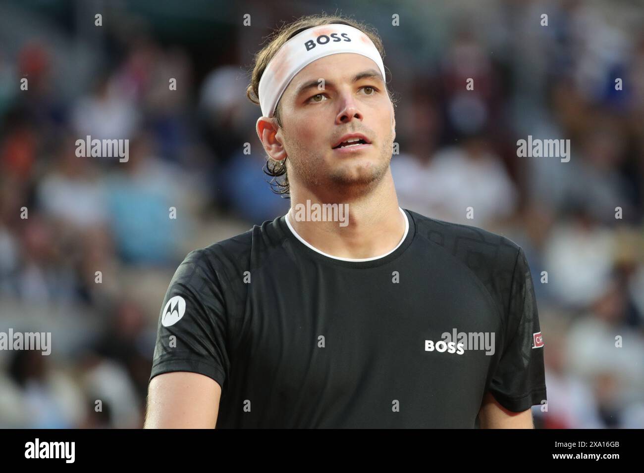 Roland Garros, Paris, France. 3rd June, 2024. 2024 French Open Tennis tournament, Day 9; Taylor Fritz (usa) against Casper Ruud of Norway Credit: Action Plus Sports/Alamy Live News Stock Photo