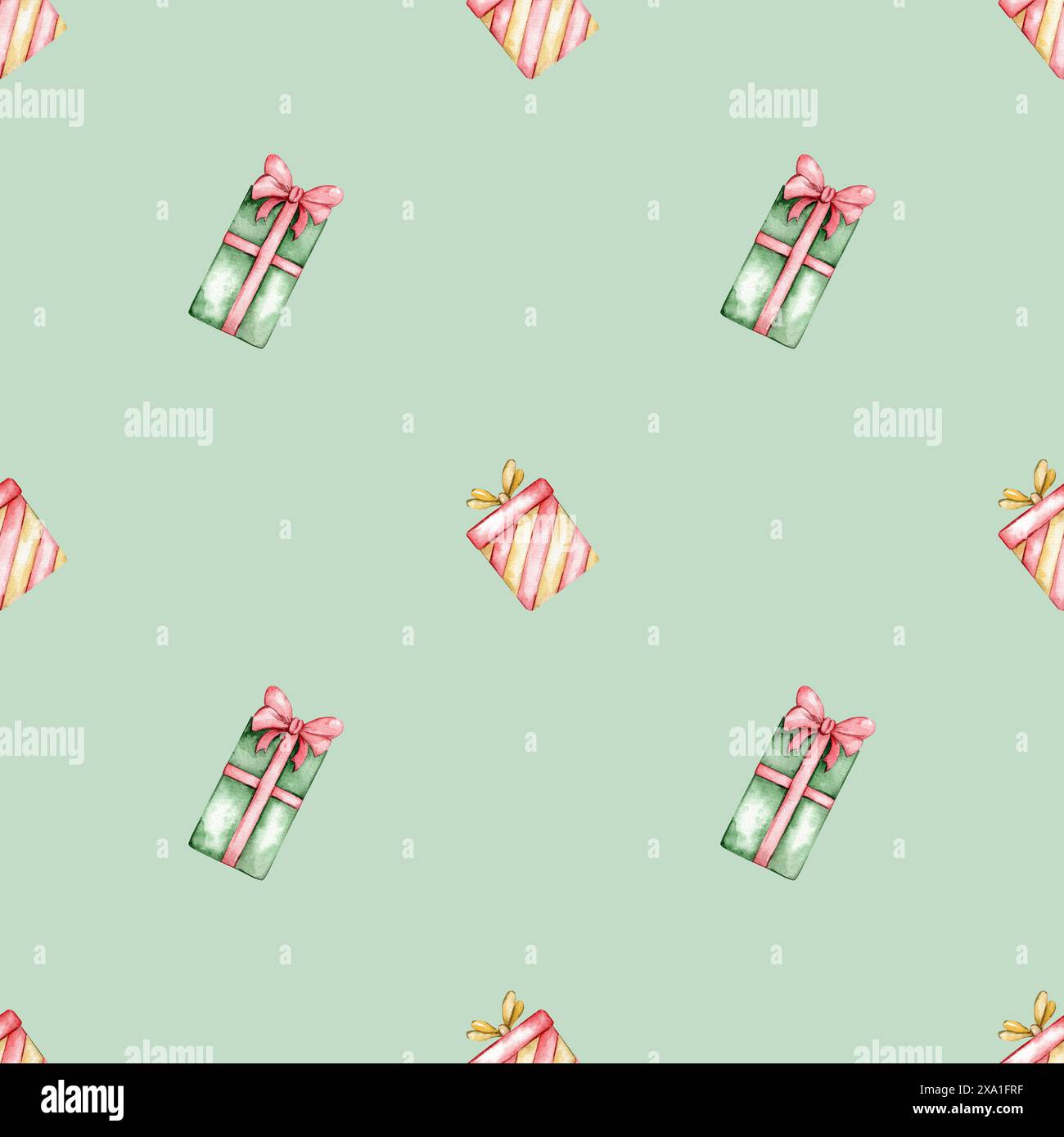 Seamless gift box pattern hi-res stock photography and images - Alamy