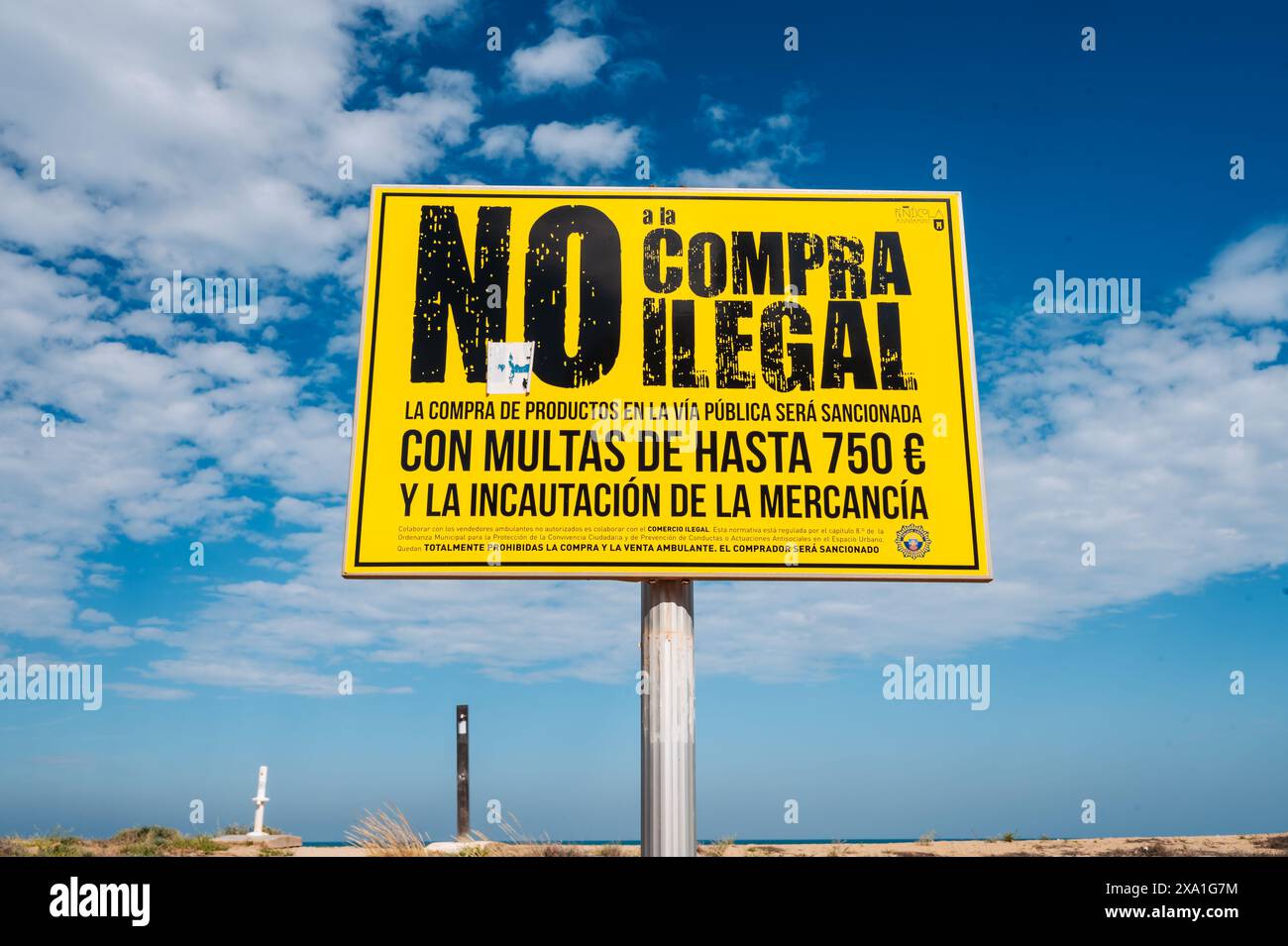 Stop illegal purchase sign Stock Photo - Alamy