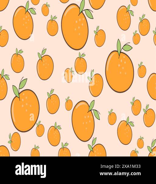 Seamless pattern with mango fruit background .Vector seamless fruit pattern background. Stock Vector