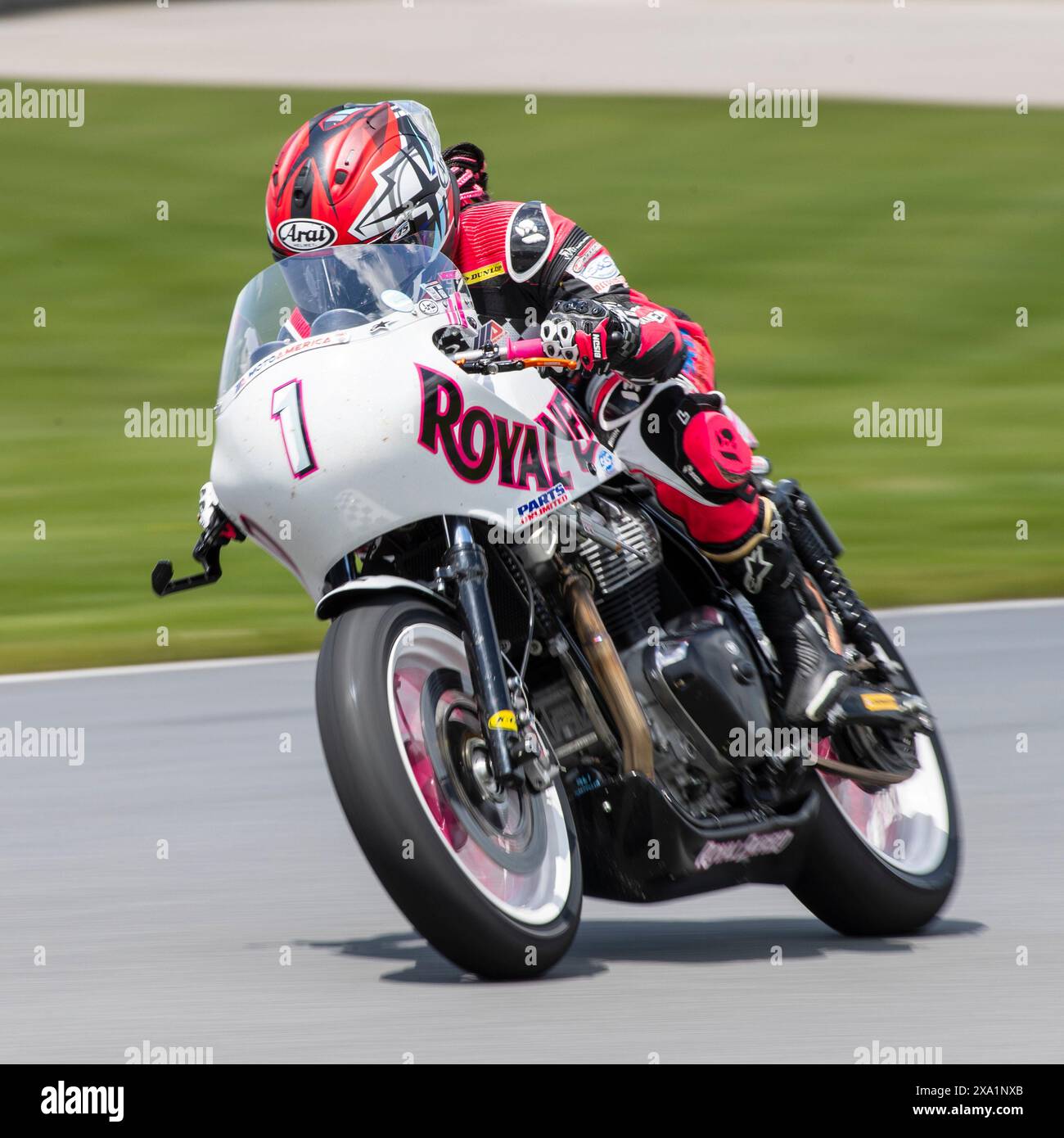 June 02, 2024: Royal Enfield rider #1 Mikayla Moore in action during ...