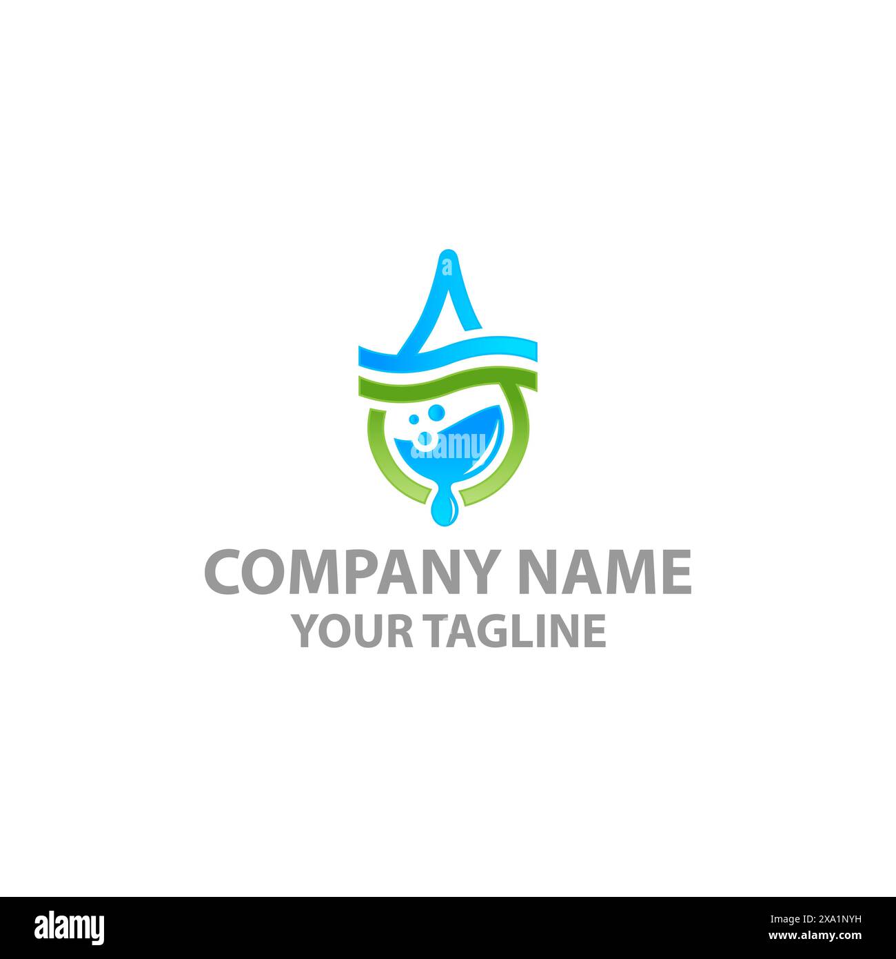 Vector Mineral Bottled Spring water logo label template.EPS 10 Stock Vector