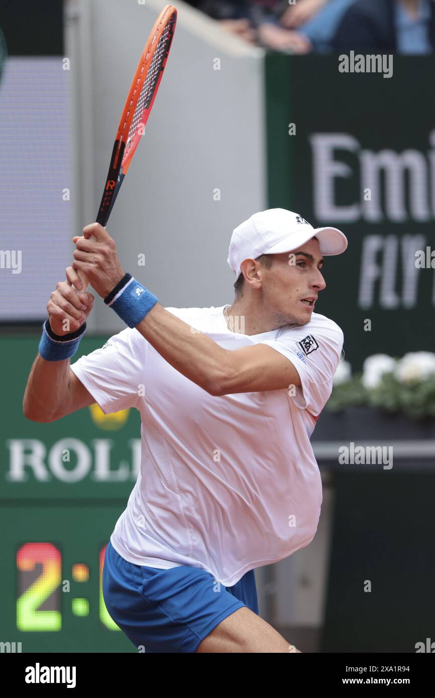 Matteo Arnaldi of Italy during day 8 of the 2024 French Open, Roland ...