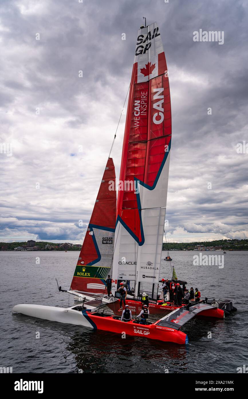 Team Canada during the June 2024 Sail GP event in Halifax, Nova Scotia, Canada Stock Photo Alamy