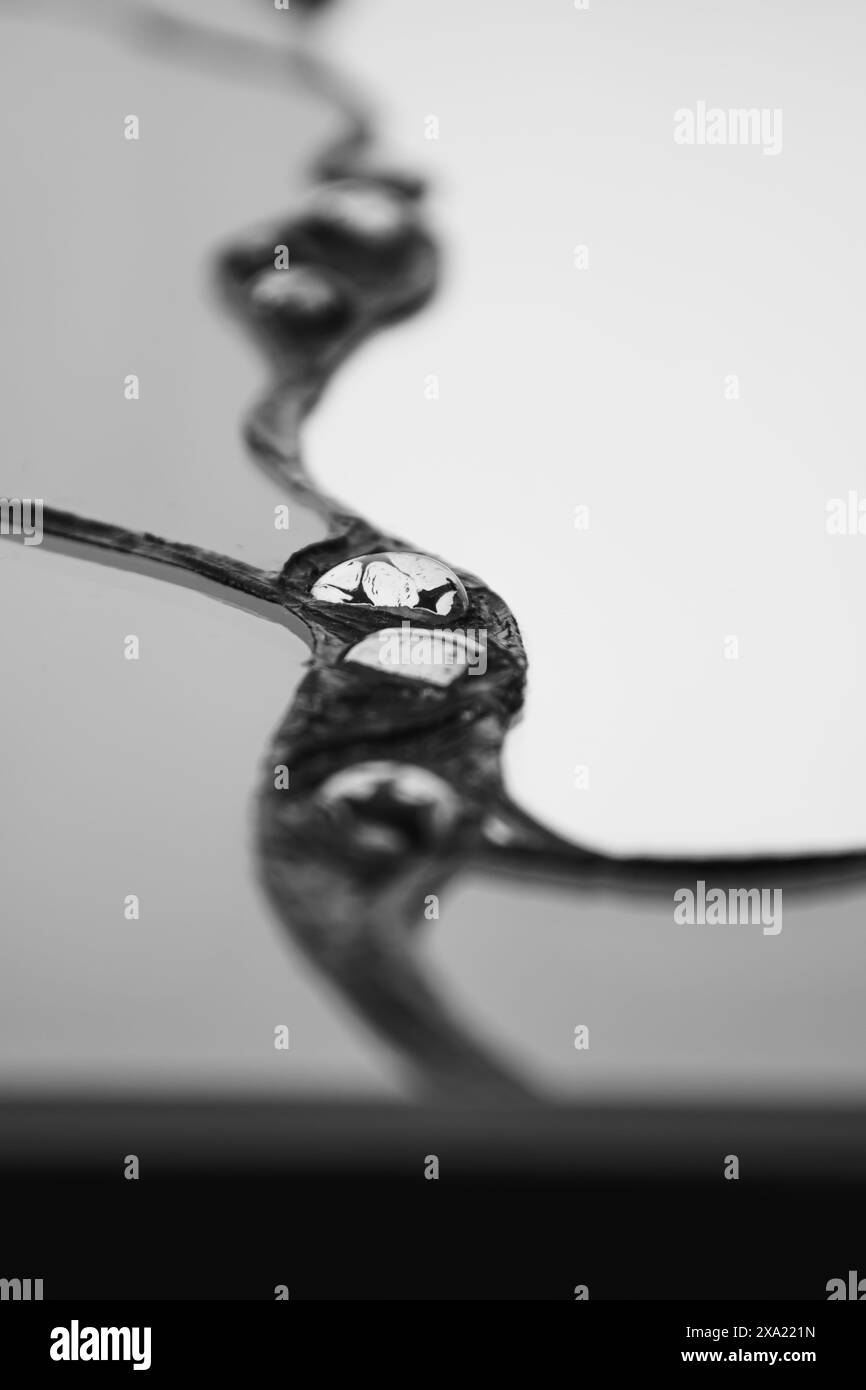 Glass water sculpture Black and White Stock Photos & Images - Alamy