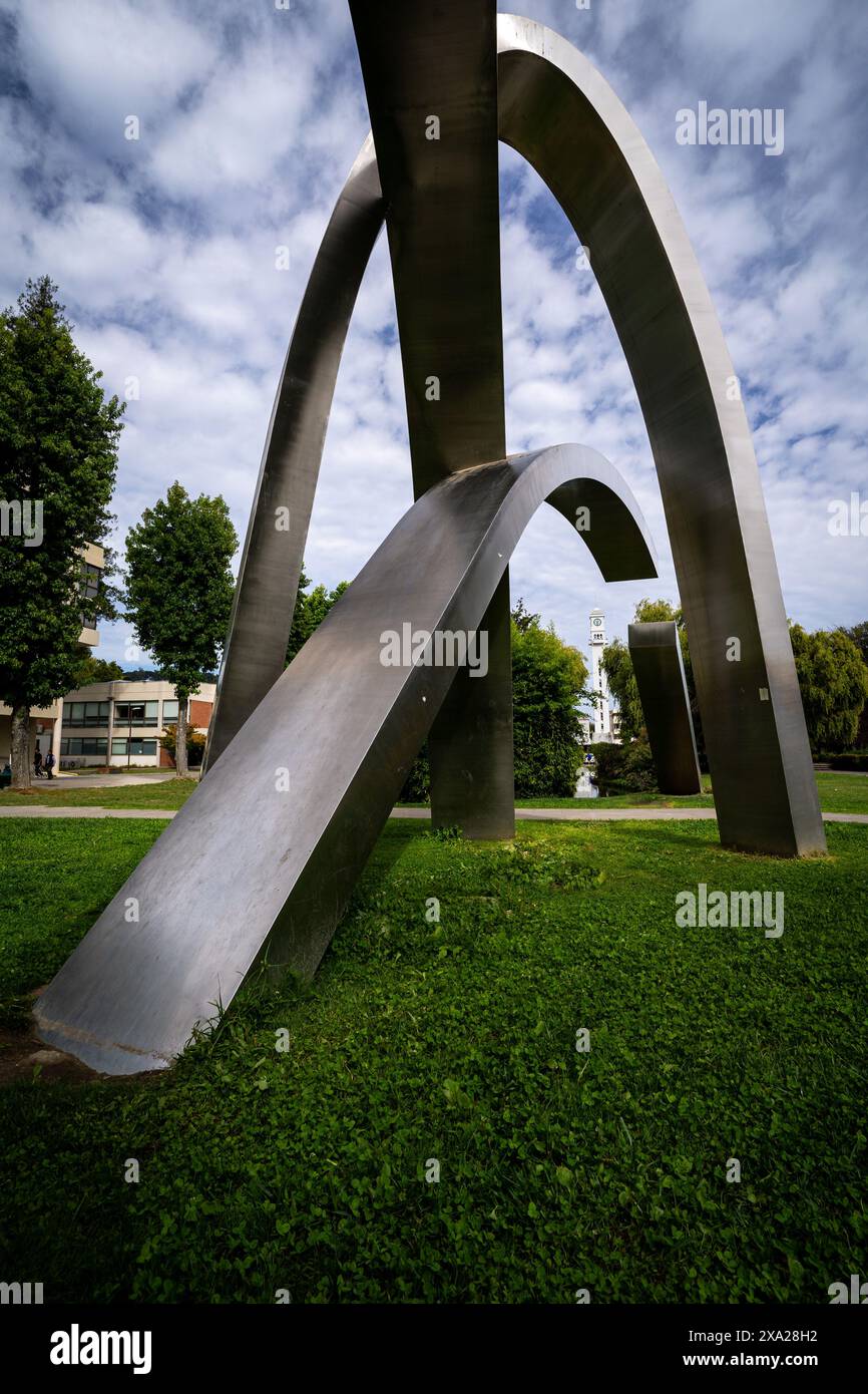 A close-up of a sculpture at the University of Concepcion, Biobio Region, Chile Stock Photo