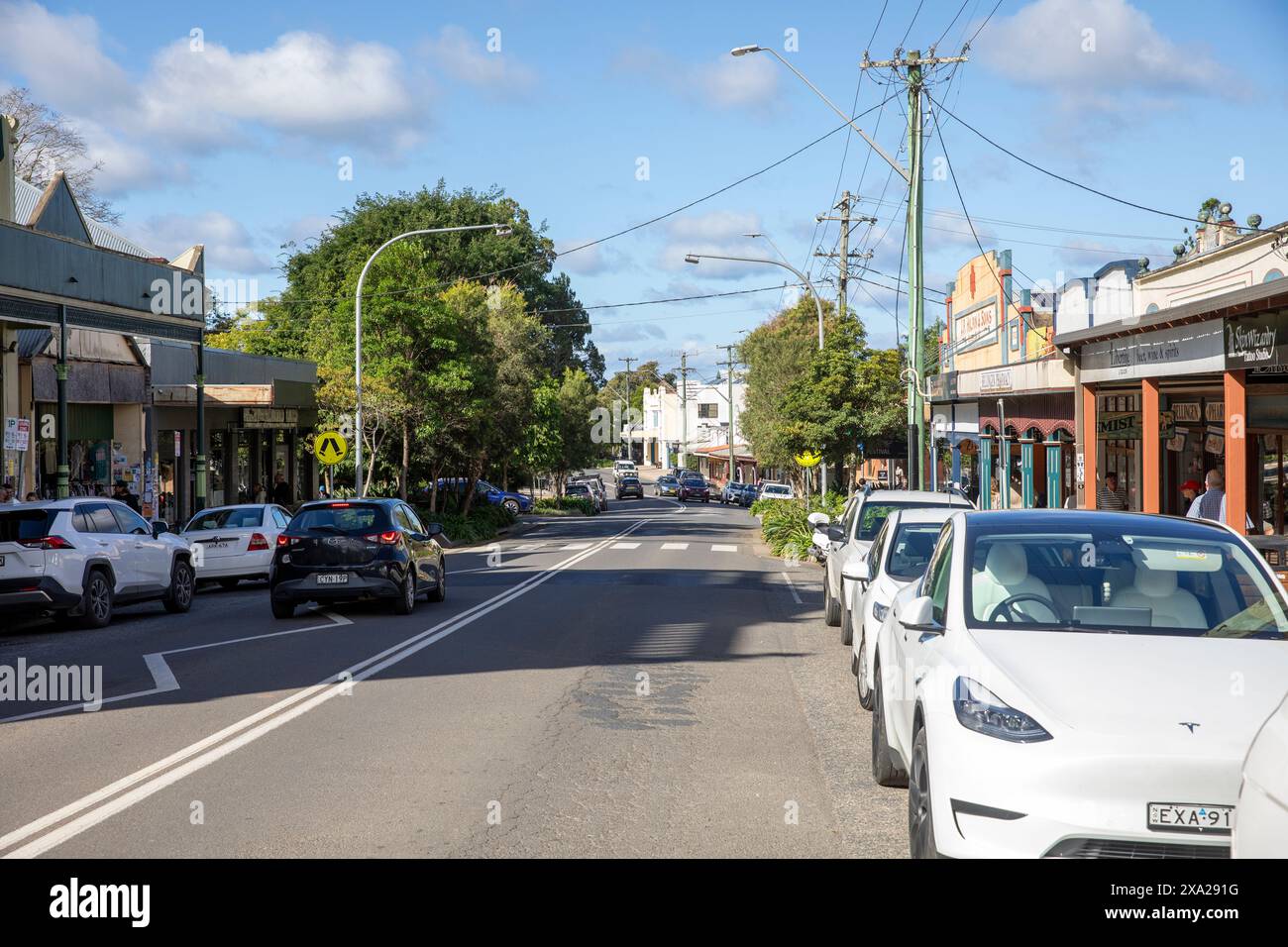 Bellingen town centre, an australian country town in northern New South ...