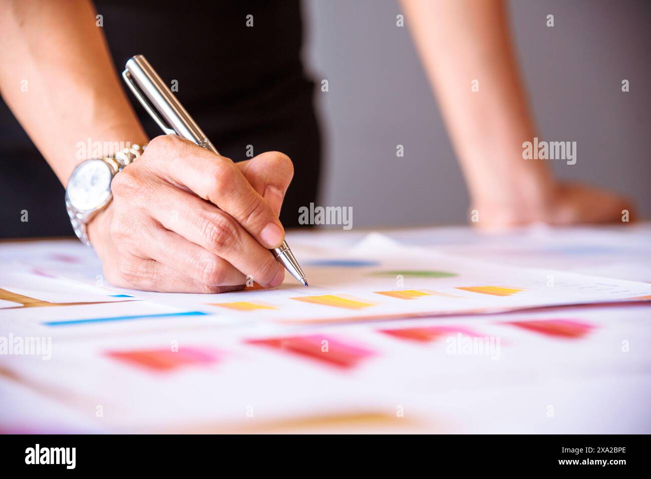 Excel graph with Spreadsheet Document showing Information Financial ...