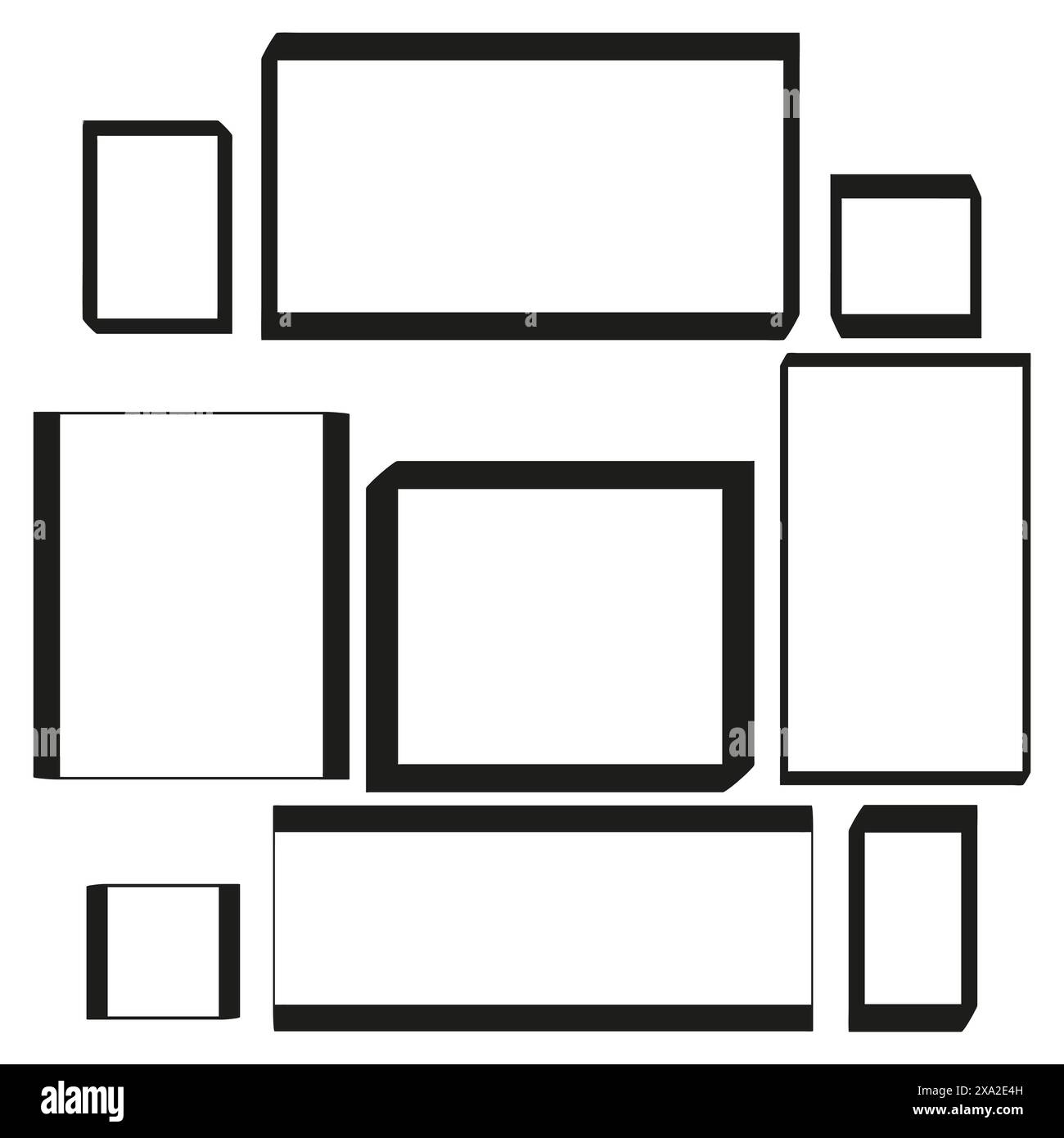 Bold rectangular shapes Stock Vector Images - Alamy
